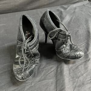 Women Dancer by very fine Shoes Soft Bottom Glitter‎ High Heels Size 5.5